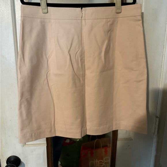 Ann Taylor Blush Button-Accent Skirt - Picture 2 of 3